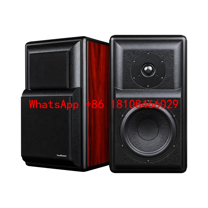 Home Theater Speaker - ลำโพงวางพื้นไม้สำหรับไฮไฟคู่ สำหรับสตูดิโอ โฮมคาราโอเกะ โฮมเธียเตอร์ พร้อมลำโพงวูฟเฟอร์