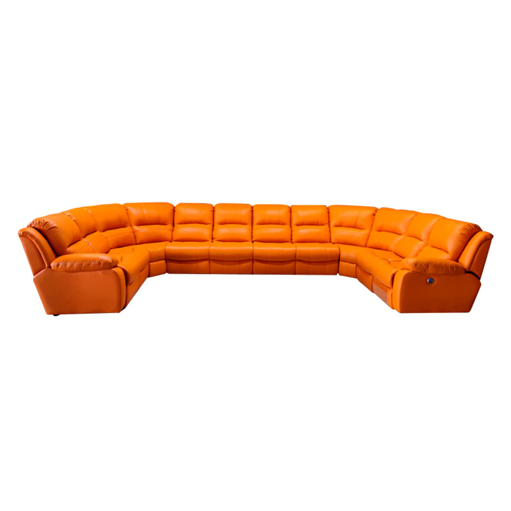 Home Cinema Furniture - โซฟาปรับเอนขนาดใหญ่สุดหรูพร้อมเก้าอี้นวม – ที่นั่งโรงละครไฟฟ้าในบ้าน หนังแท้ – สําหรับห้องโรงภาพยนตร์