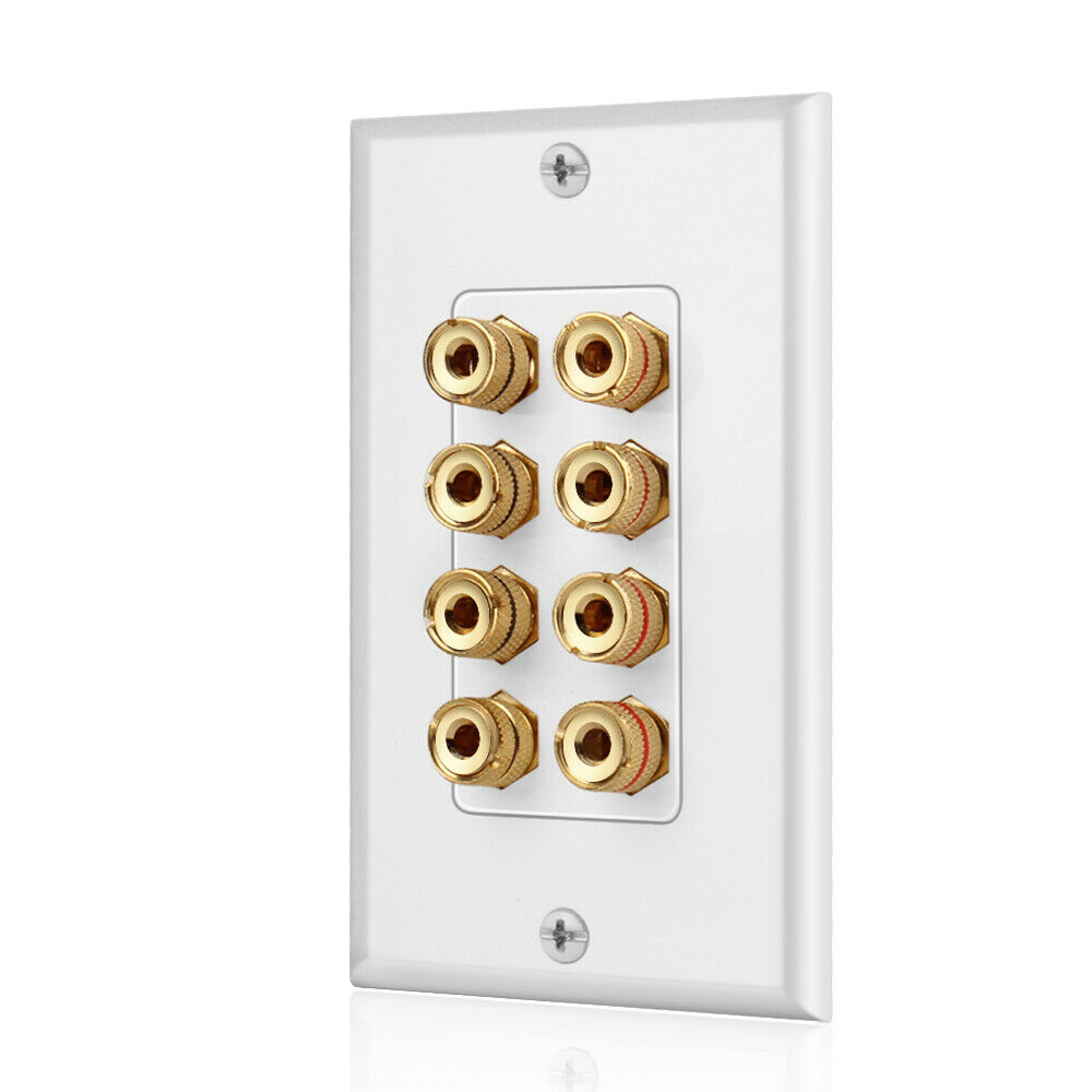 Home Cinema Speakers - A68Z 8 โพสต์ลำโพงแผ่นผนังโฮมเธียเตอร์แผ่นผนังแผงเสียงสำหรับลำโพง 4 ตัว