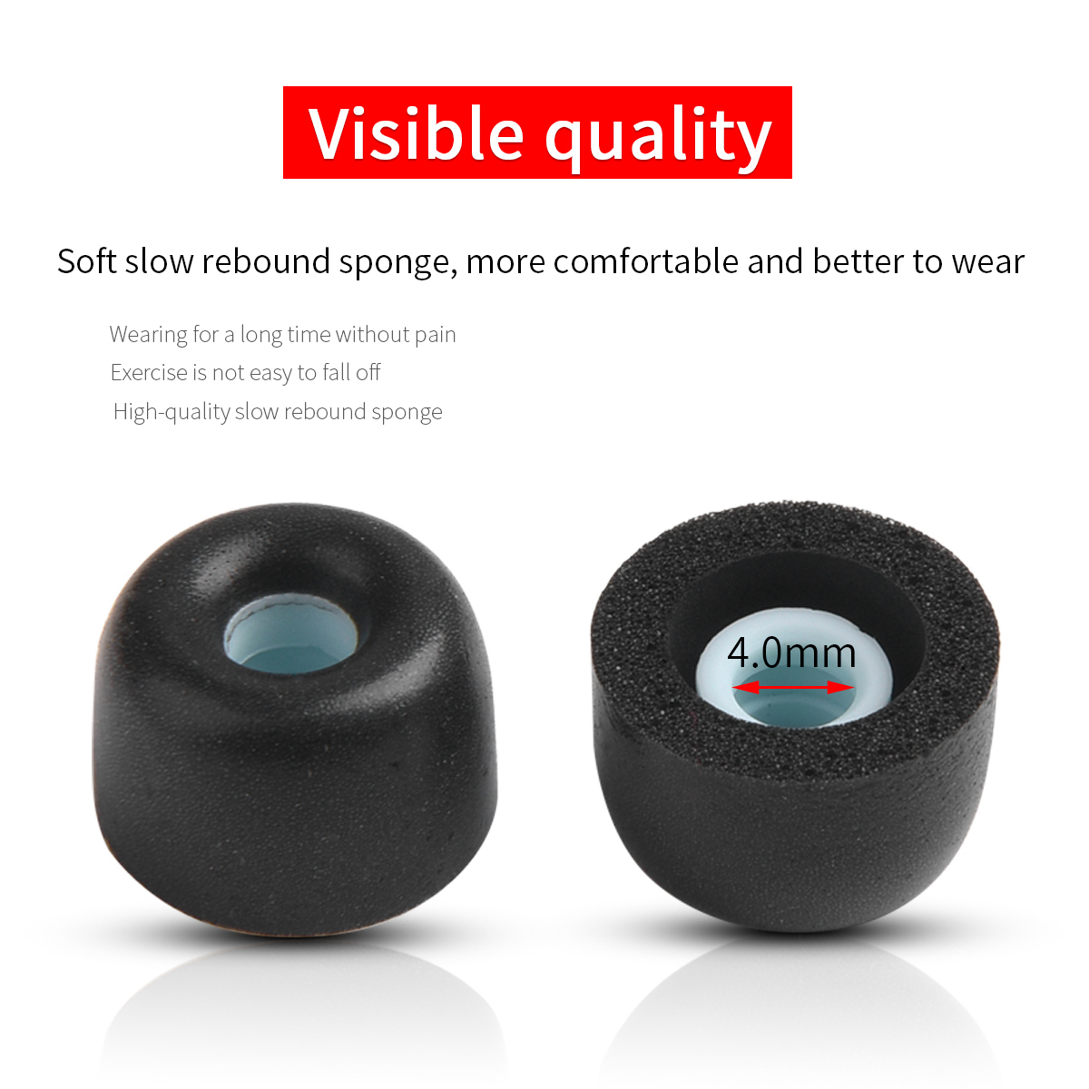 Anker Speaker Soundcore Boom 2 - 4PCS หน่วยความจําโฟมหูสําหรับ Sony WF-1000XM4 1000xm3 TWS