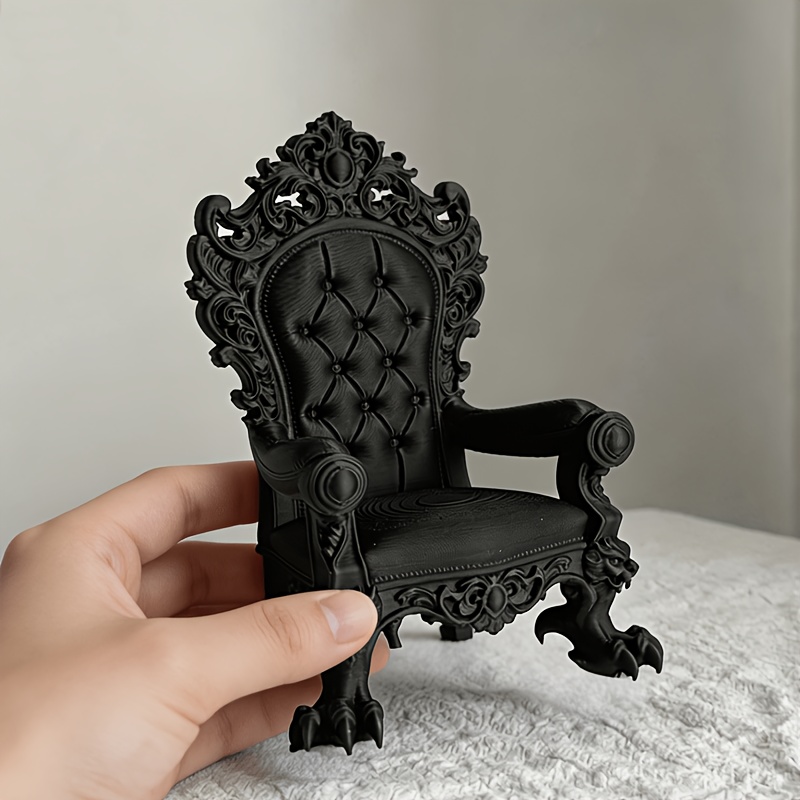 Home Cinema Furniture - เก้าอี้บัลลังก์หรูหรา 1 ชิ้น – สไตล์โกธิค –