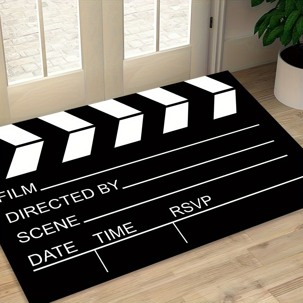 Home Cinema Furniture - พรมลายคลาเปอร์บอร์ดของผู้กำกับภาพยนตร์ VIKAMA สำหรับห้องนั่งเล่น ห้องทำงาน โฮมเธียเตอร์ พรมตกแต่งพื้น