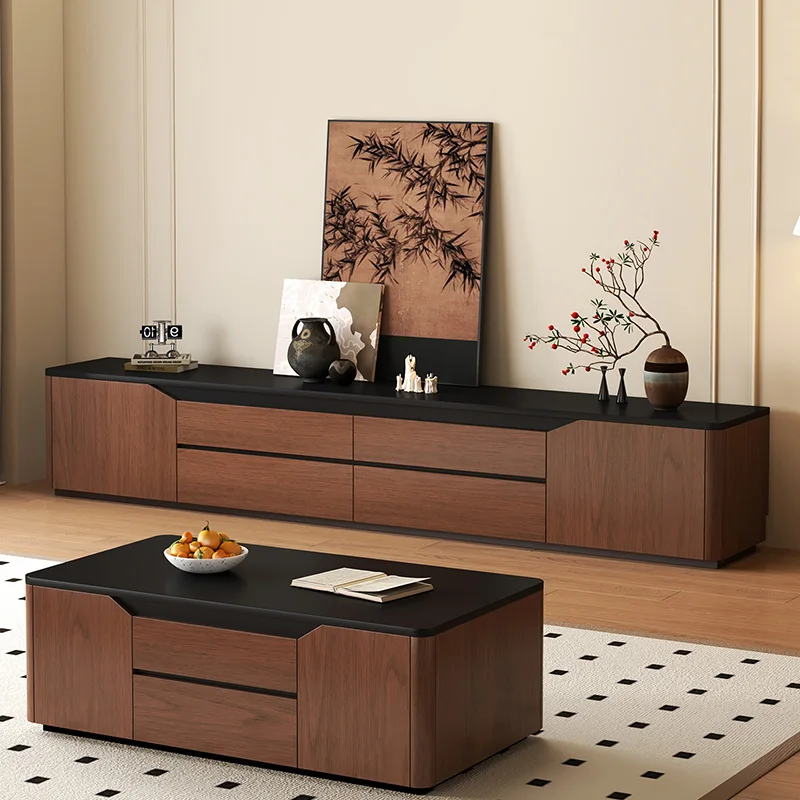 Home Cinema Furniture - ชั้นวางทีวีทันสมัย ดีไซน์หรูหราสไตล์ยุโรป ราคาประหยัด สร้างสรรค์ ทำจากไม้ โต๊ะวางทีวีวินเทจ