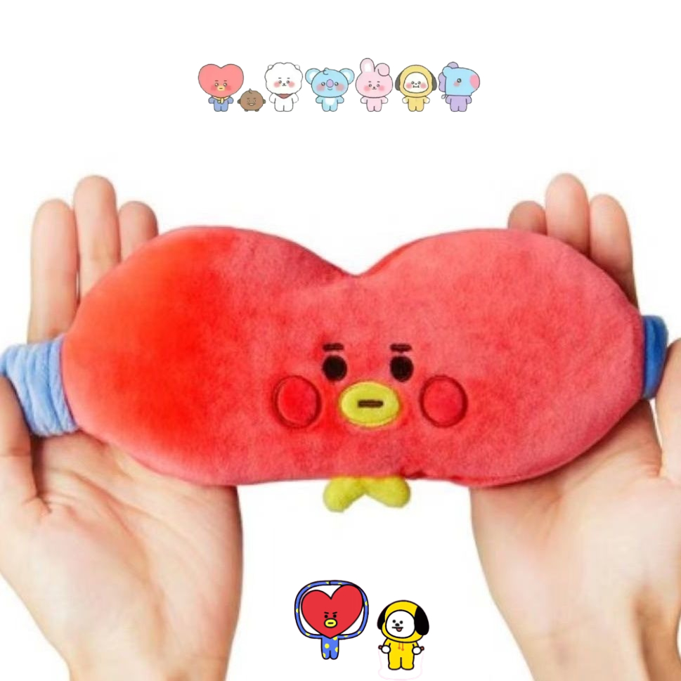 Home Cinema Lighting - หน้ากากปิดตาตุ๊กตา BT21 น่ารัก สไตล์การ์ตูน สำหรับเดินทาง พักผ่อนในออฟฟิศ