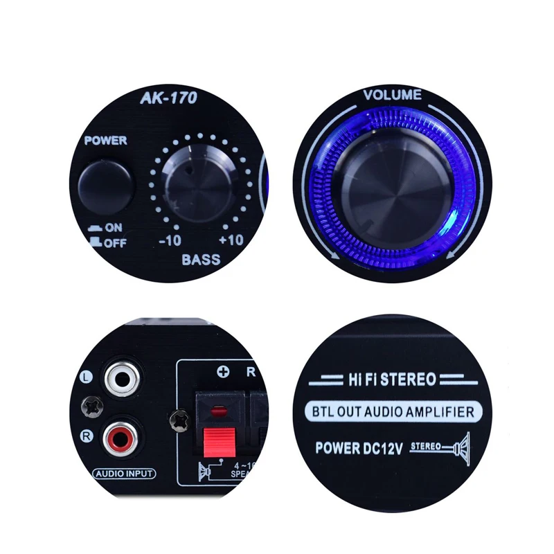AK170 Mini Digital Power Audio - Home Cinema Receiver บทวิจารณ์และราคา