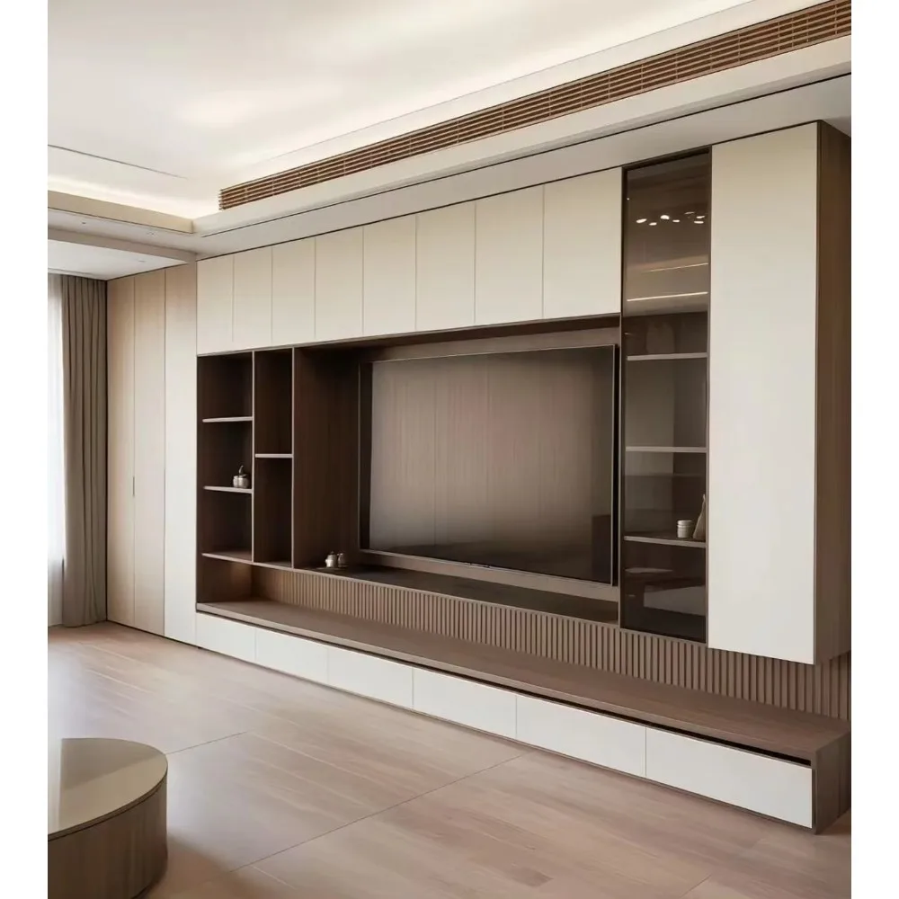 ตู้วางทีวีไม้แบบโมเดิร์น ดีไซน - Home Cinema Furniture บทวิจารณ์และราคา
