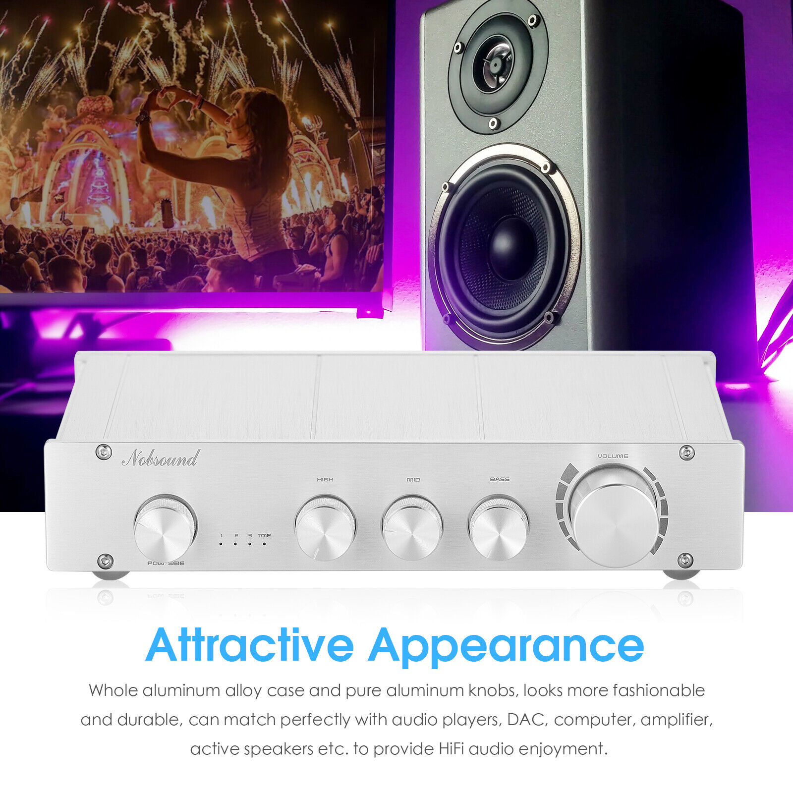 Nobsound HiFi 3-way Class A สเ - Home Cinema Receiver บทวิจารณ์และราคา
