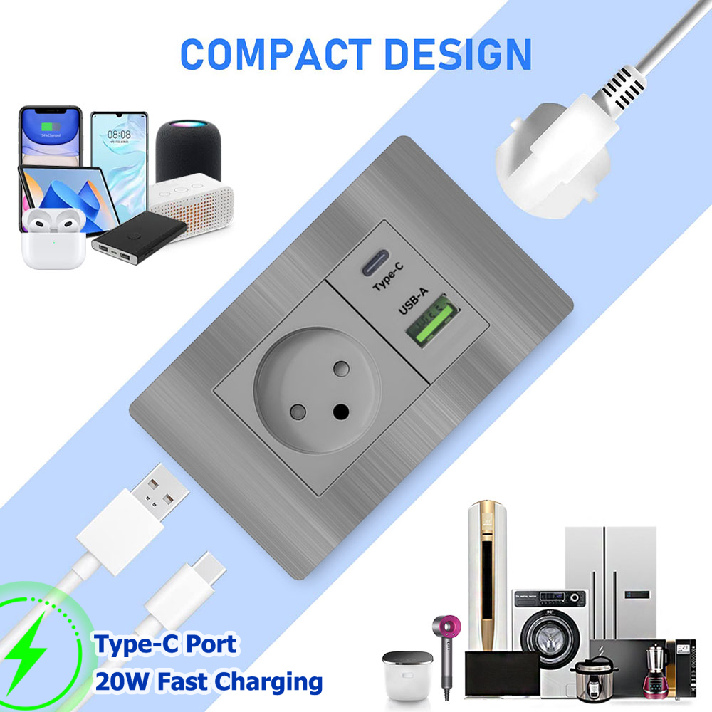 ปลั๊กไฟติดผนังแบบชาร์จเร็ว USB - Home Cinema Lighting บทวิจารณ์และราคา