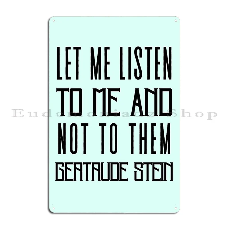 ป้ายโลหะคำคม Gertrude Stein แบ - Home Cinema Quotes บทวิจารณ์และราคา