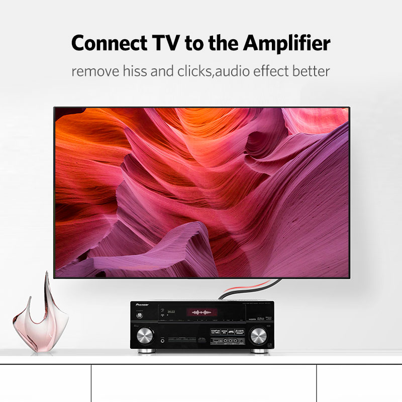 UGREEN 2RCA 2 RCA ตัวผู้ชายสาย - Home Cinema Choice บทวิจารณ์และราคา