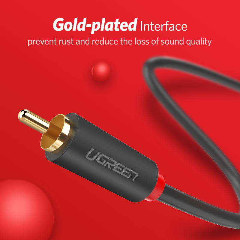 UGREEN 2RCA 2 RCA ตัวผู้ชายสาย - Home Cinema Choice บทวิจารณ์และราคา