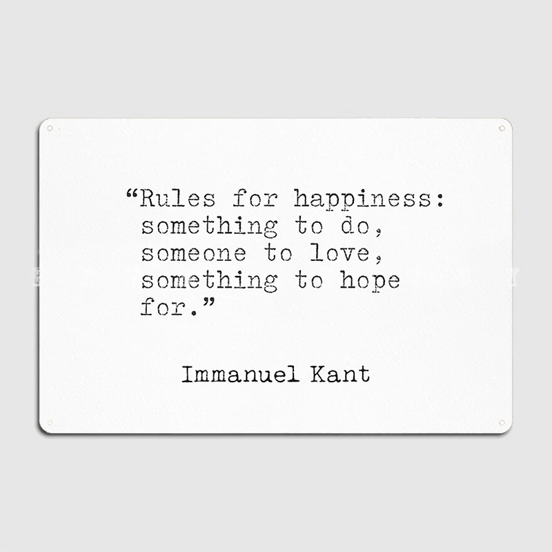 Immanuel Kant คําคมป้ายโลหะ Ci - Home Cinema Quotes บทวิจารณ์และราคา