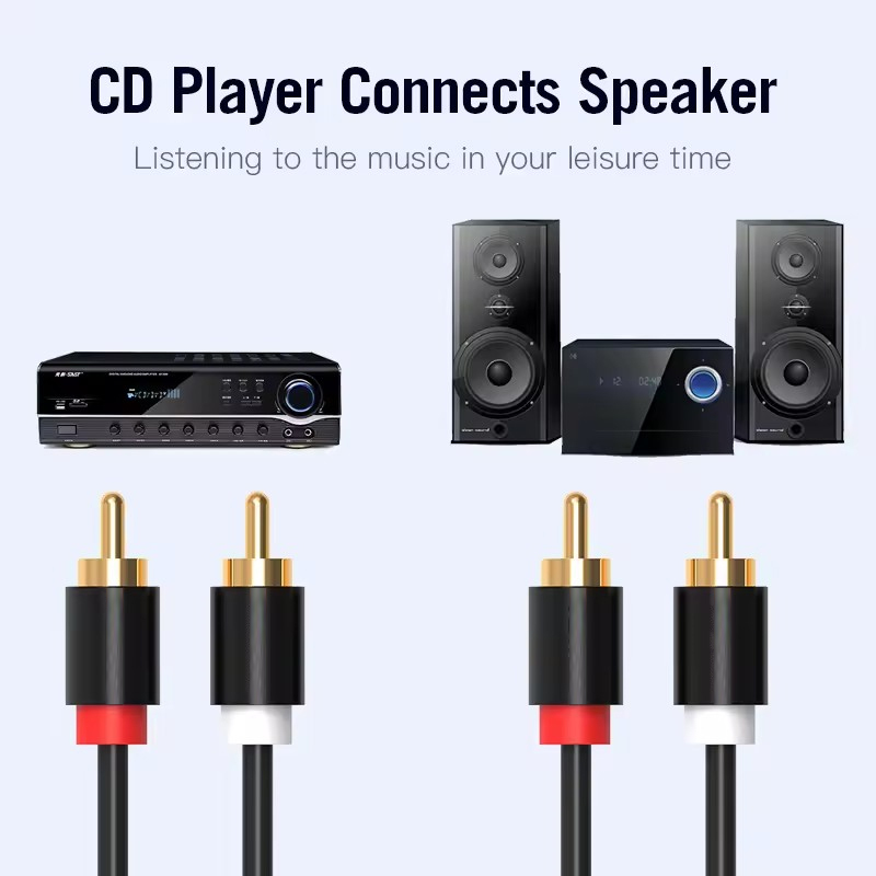 ไฮไฟสเตอริโอ RCA สาย 2RCA ถึง  - Home Cinema Choice บทวิจารณ์และราคา