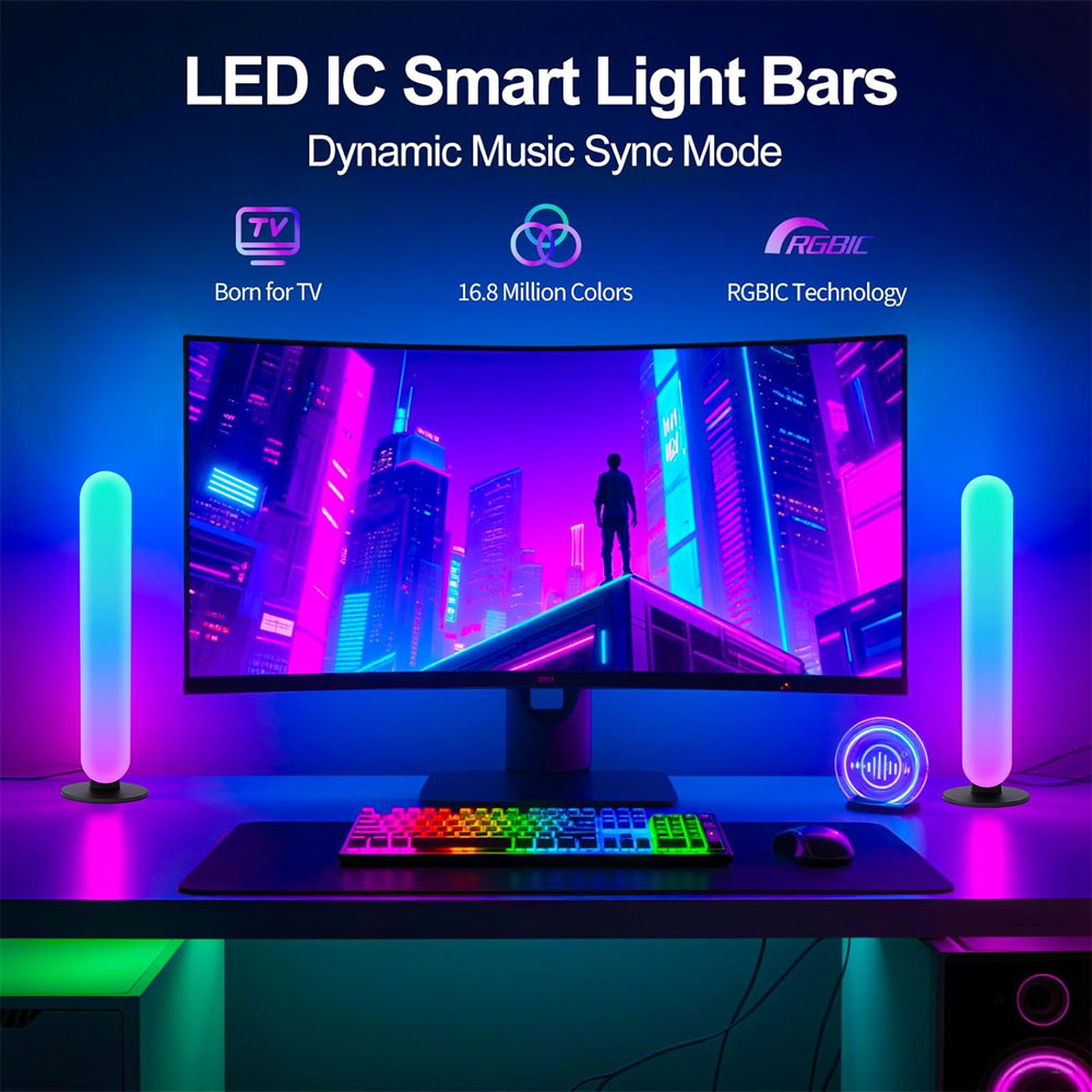 แถบไฟ LED อัจฉริยะ 1/2/3 ชิ้น, - Home Cinema Lighting บทวิจารณ์และราคา