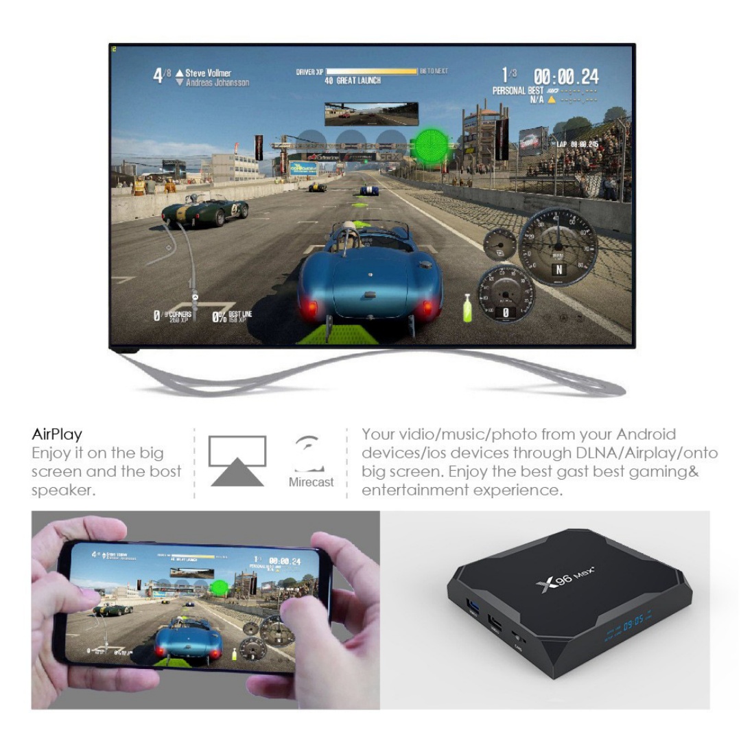 X96 Max+ ทีวีบ็อกซ์ ระบบแอนดรอ - Home Cinema Video Processor บทวิจารณ์และราคา