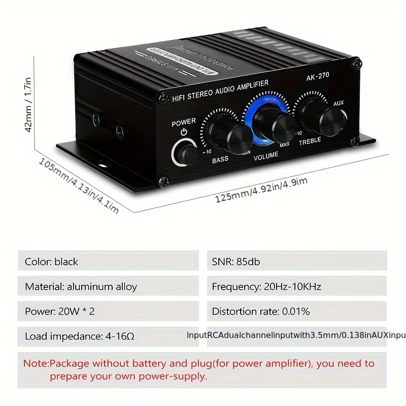 AK-270 400W มินิเพาเวอร์แอมป์  - Home Cinema Choice บทวิจารณ์และราคา