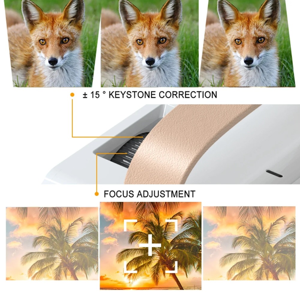 สมาร์ทแบบพกพา 4K โปรเจคเตอร์มิ - Home Cinema Speakers บทวิจารณ์และราคา