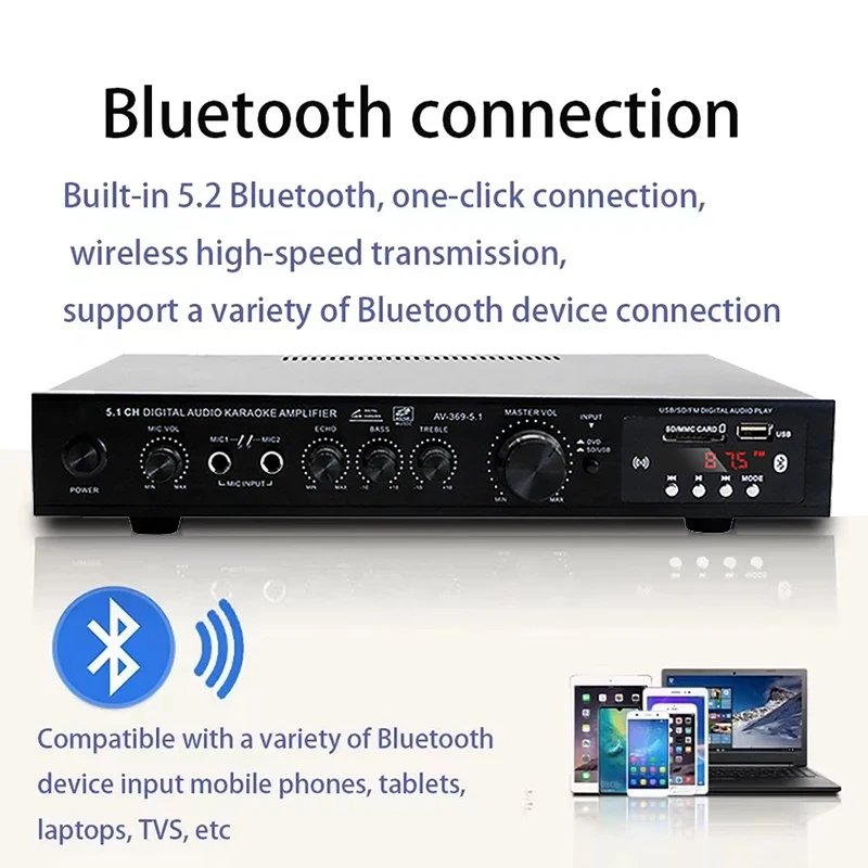 AV-369BT ลำโพงบลูทูธ 5.1 พร้อม - Home Cinema Receiver บทวิจารณ์และราคา